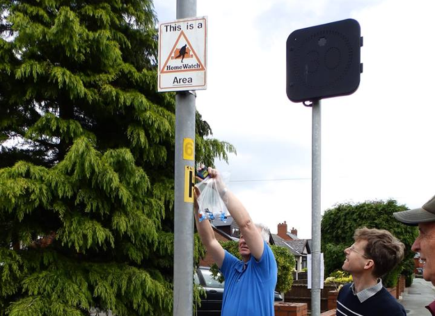 Residents of Standish, Wigan are installing gas diffusion tubes, May 2014